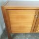 Large vintage row in blond wood