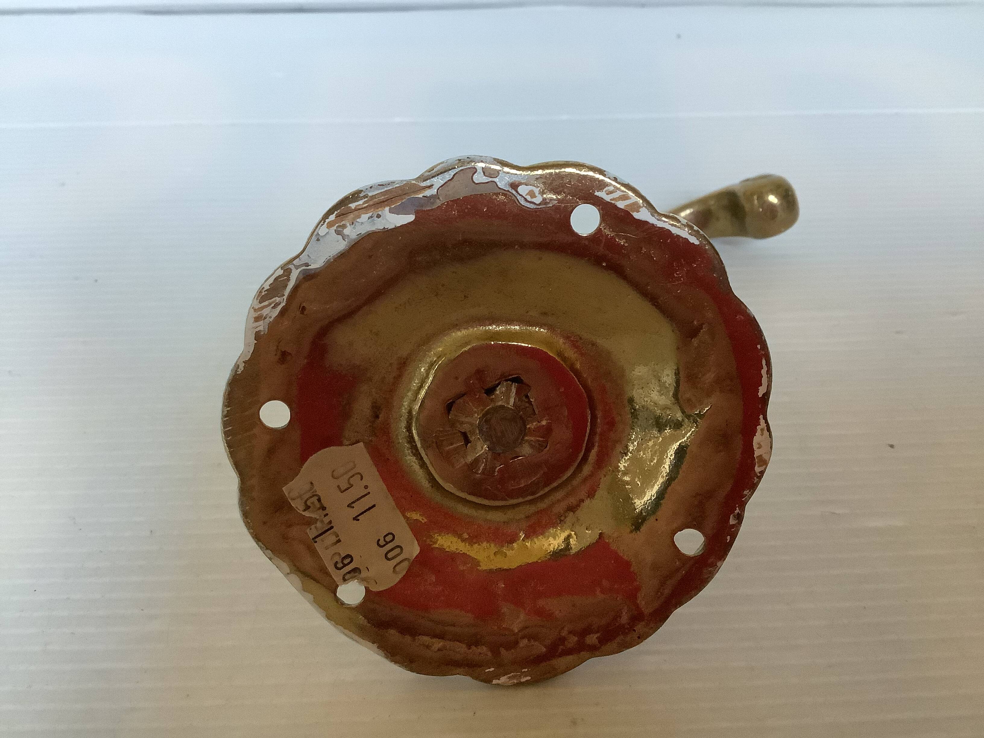 Double patére laiton