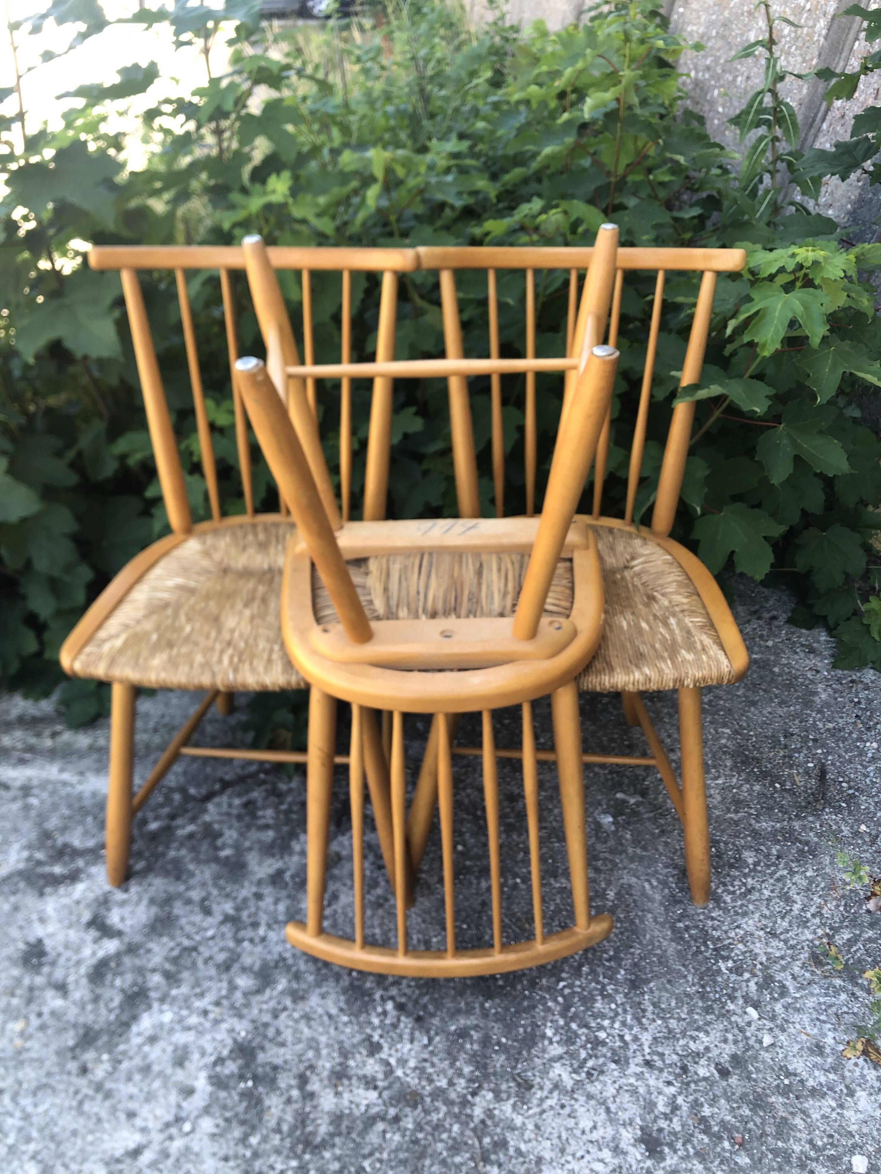 Chairs designed by Arno Lambrecht for WK Möbel, 1950s