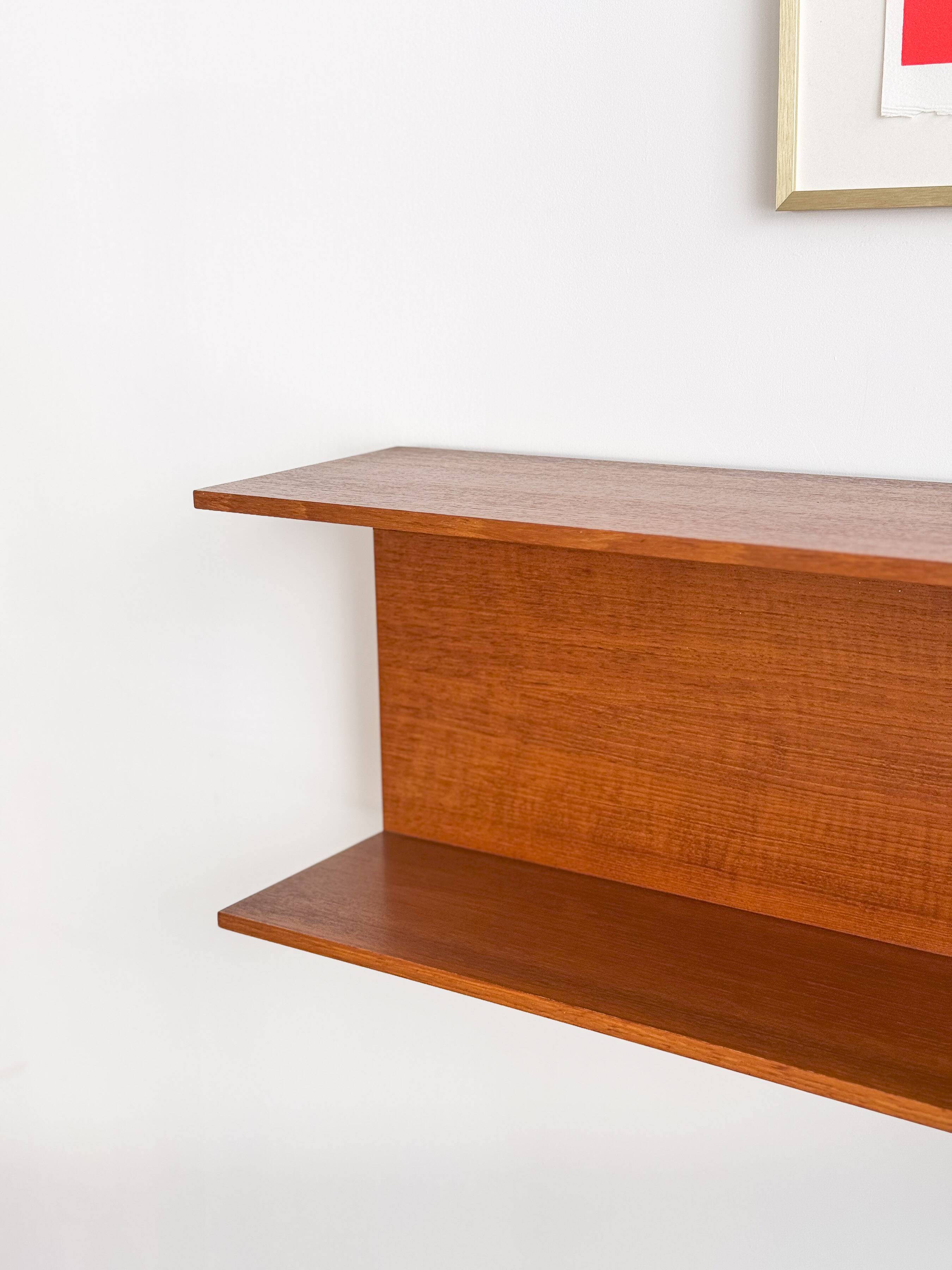 Mid-Century Shelf or Wall Unit in Teak by Walter Wirz for Wilhelm Renz, 100