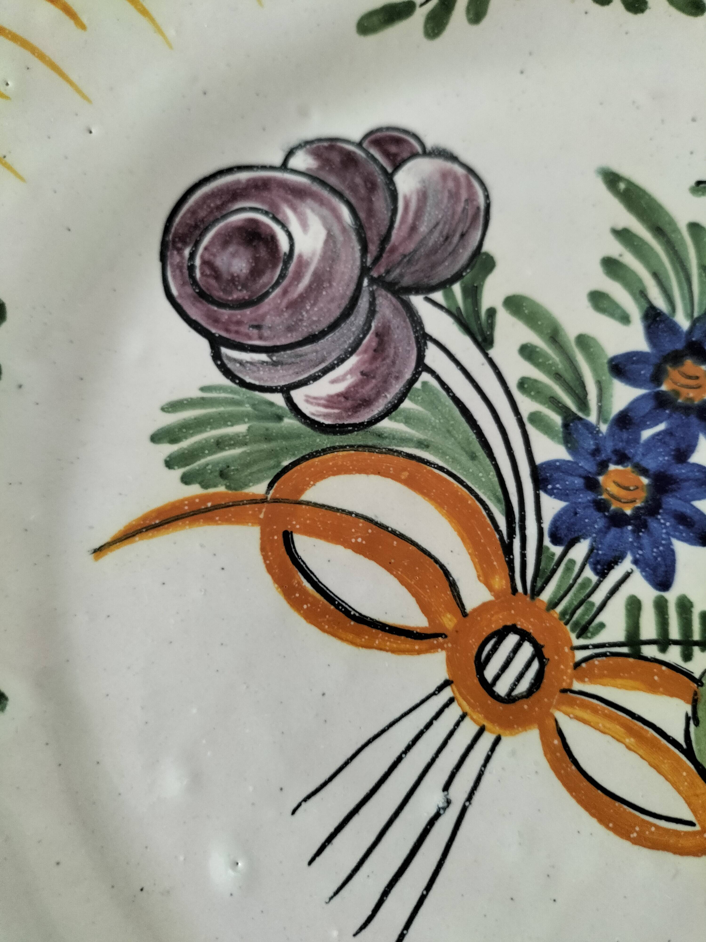 Antique plate – probably Meillonnas, 1950s-1960s