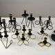 Group of 18 Small Candle Sticks by Gunnar Ander for Ystad-Metall, Sweden, 1950s/1960s