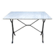 Bistro table in white Carrara marble and cast iron
