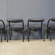 Postmodern dining chairs, 1980s, set of 4