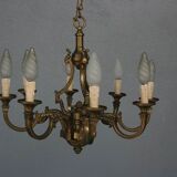 Chandelier bronze 8 branches