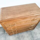 4-drawer chest of drawers, compass feet from the 50s