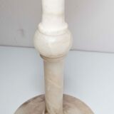 1930 white marble and chrome ashtray