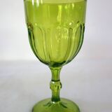 12 grands verres colorés vintage
