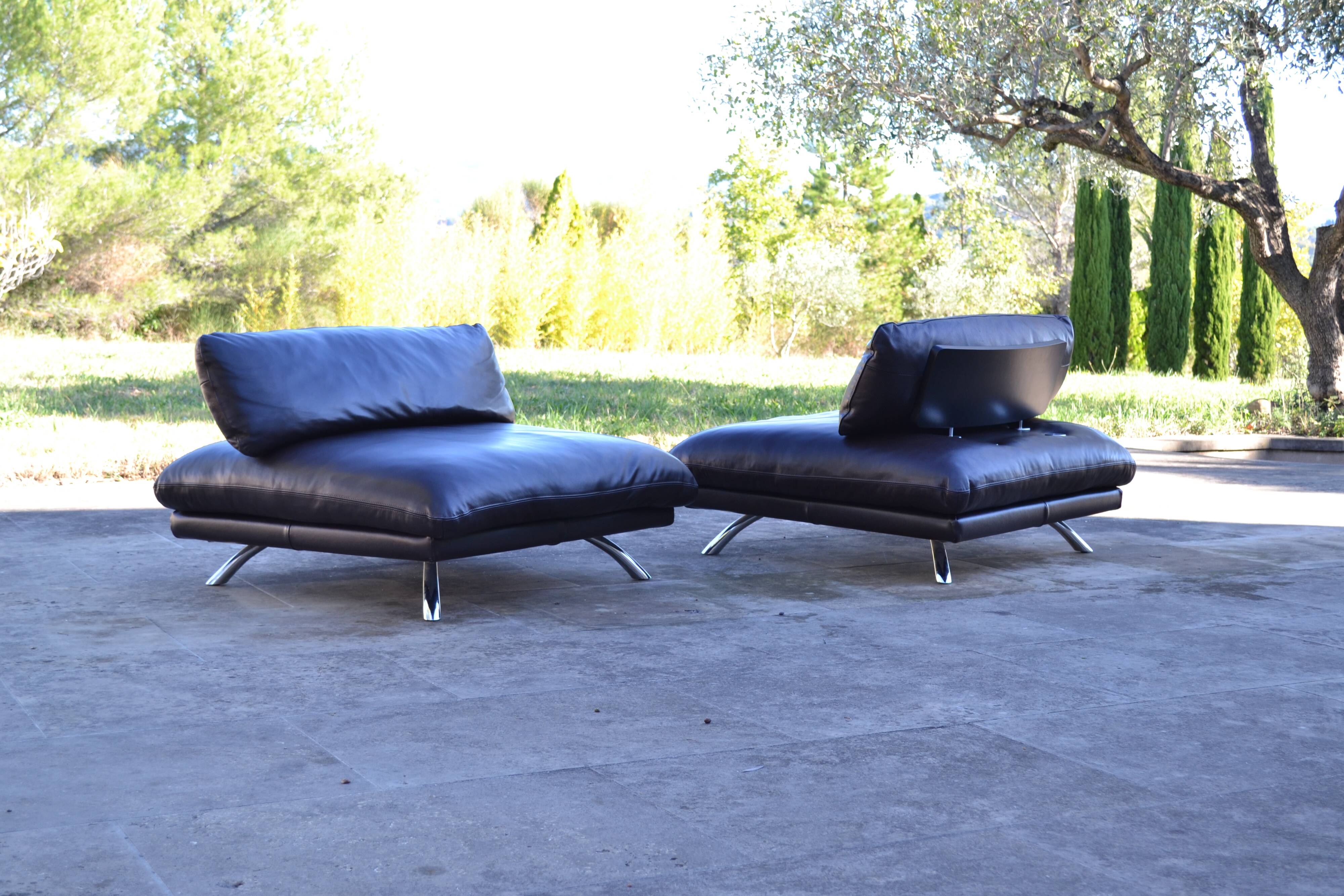 Lounge Chairs "Overseas", Roche Bobois, France