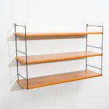 Etagère murale années 60,string, teck
