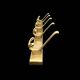 Vintage Gold Aluminum Wall Coat Rack with 5 Hooks