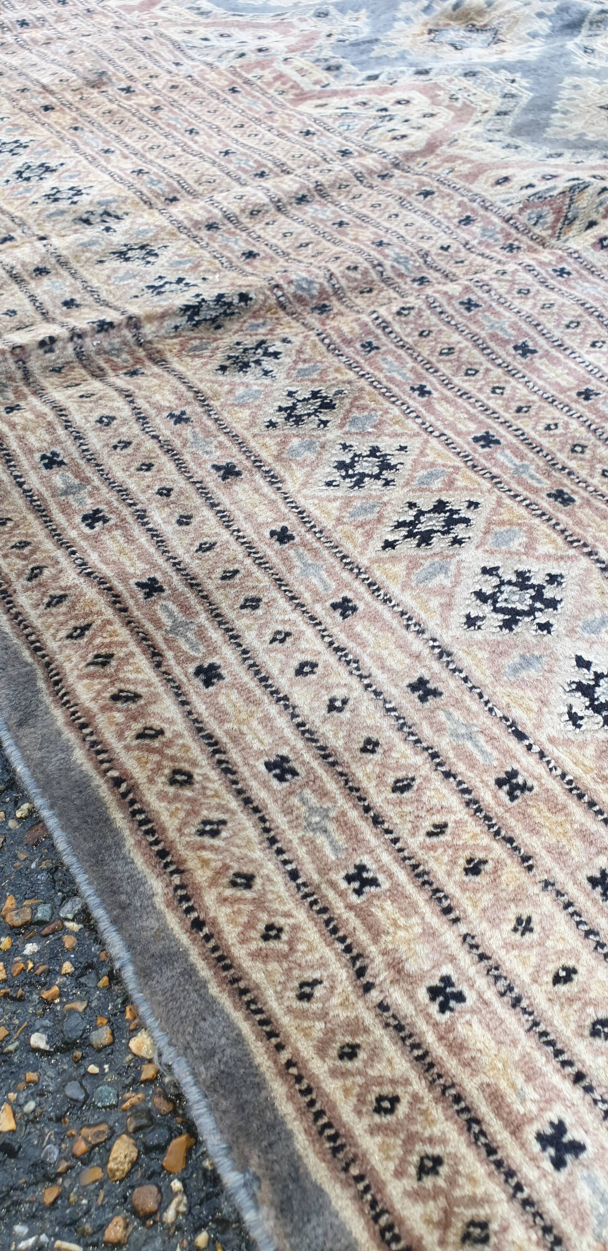 Oriental silk wool rug