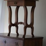 Antique Danish console, carved solid oak, lion's feet, Baroque style, 1890s.