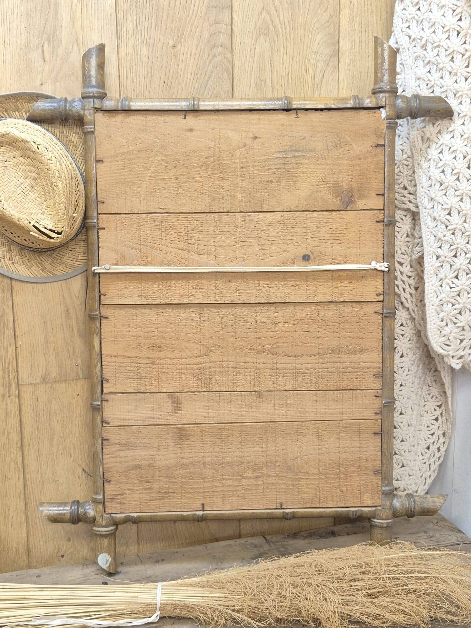 Old wooden mirror