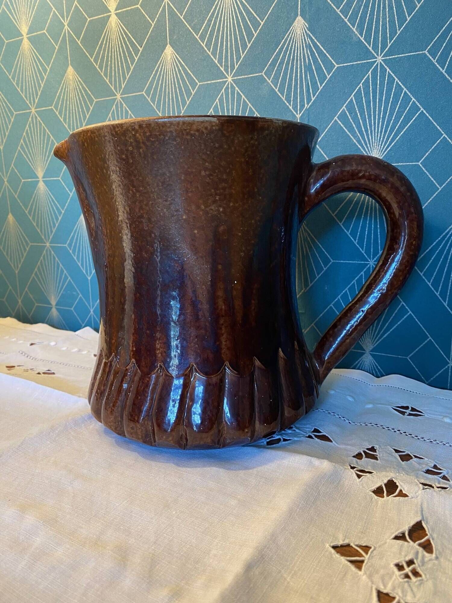 Ceramic pitcher Suzanne Ramié, Madoura 1960s, rare 20cm