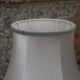 Vintage brass lamp with fringed shade – H35 cm, Ø20 cm
