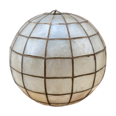 Mother-of-pearl and brass globe