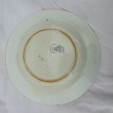 Lebacqz and Bouchart plate fruit model in earthenware of Saint Amand