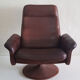 De Sede ds 50 swivel leather armchair, Switzerland 1970