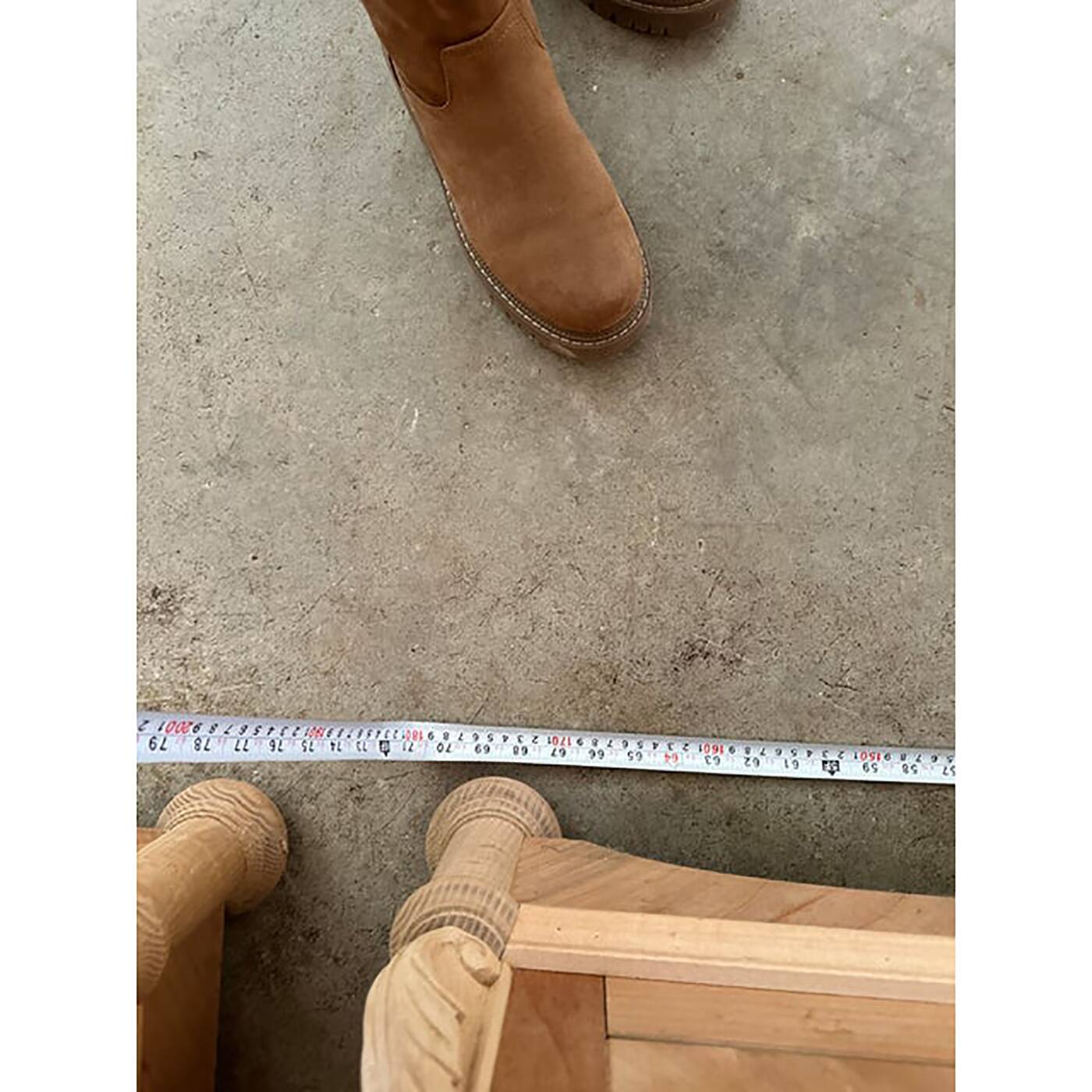 Walnut Cupboard With Cherry Inlays in Natural Raw Wood