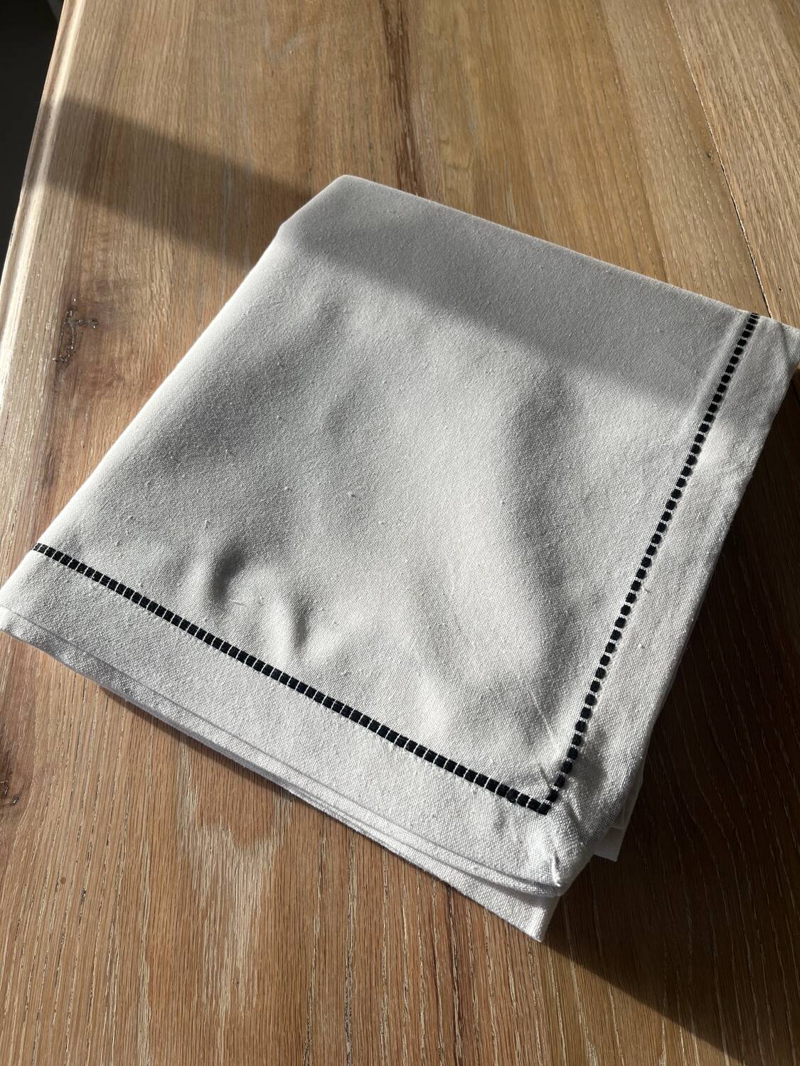Embroidered cotton tablecloth