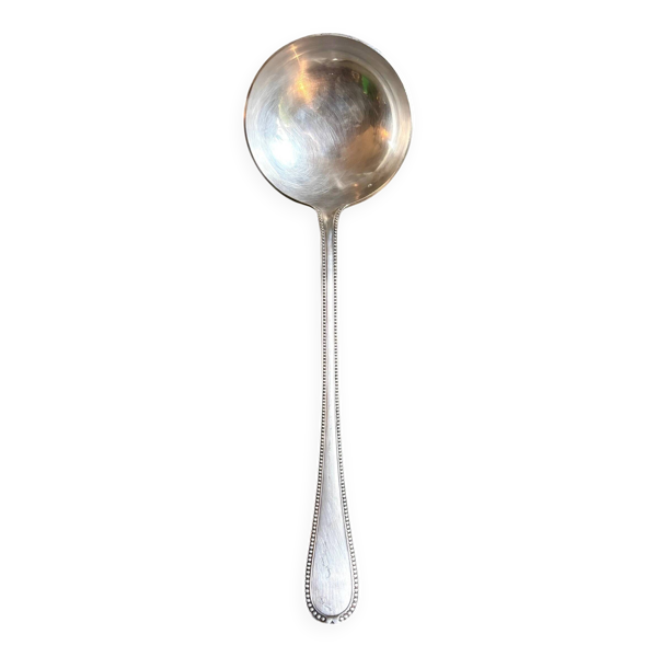 Louche en métal argenté, décor perlé n°2