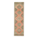 Tapis couloir vintage turc Oushak fait main en laine et coton orange des années 1970 112x402