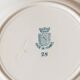 6 assiettes plates terre de fer vieux St Amand