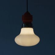 Suspension italienne vintage figurant une ampoule