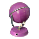 Lampe de bureau vintage violette en forme de globe oculaire de l'ère spatiale