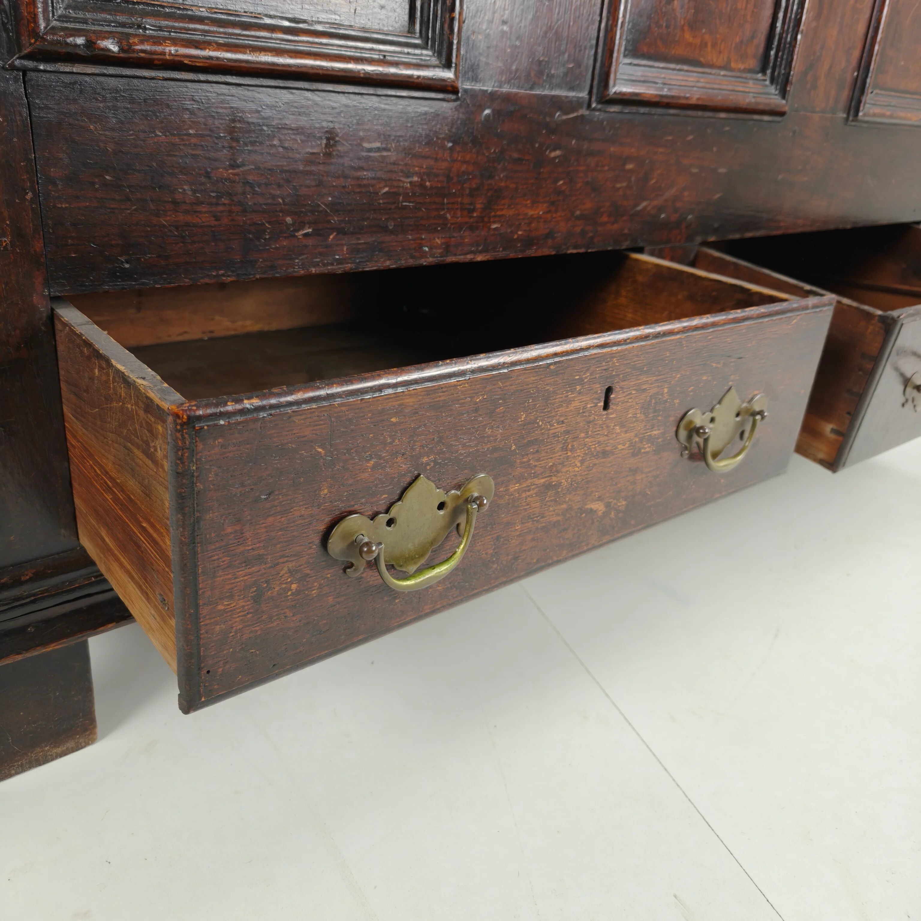 Antique 18th century Georgian oak mule chest / coffer / blanket box