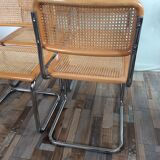 Series of 4 chairs Marcel Breuer Cesca B32