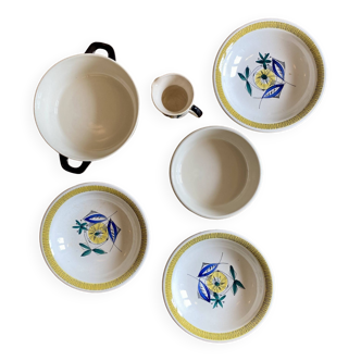 Lot de 5 plats de service vintage de la série Flamingo de Stavangerflint