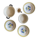 Set of 5 vintage serving dishes from the Flamingo series by Stavangerflint