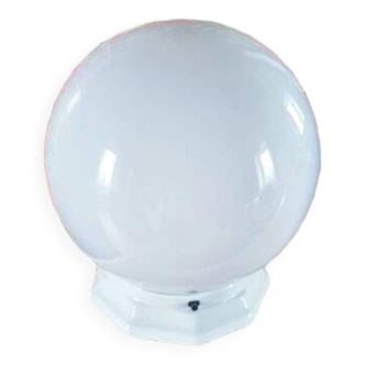 Opaline globe lamp