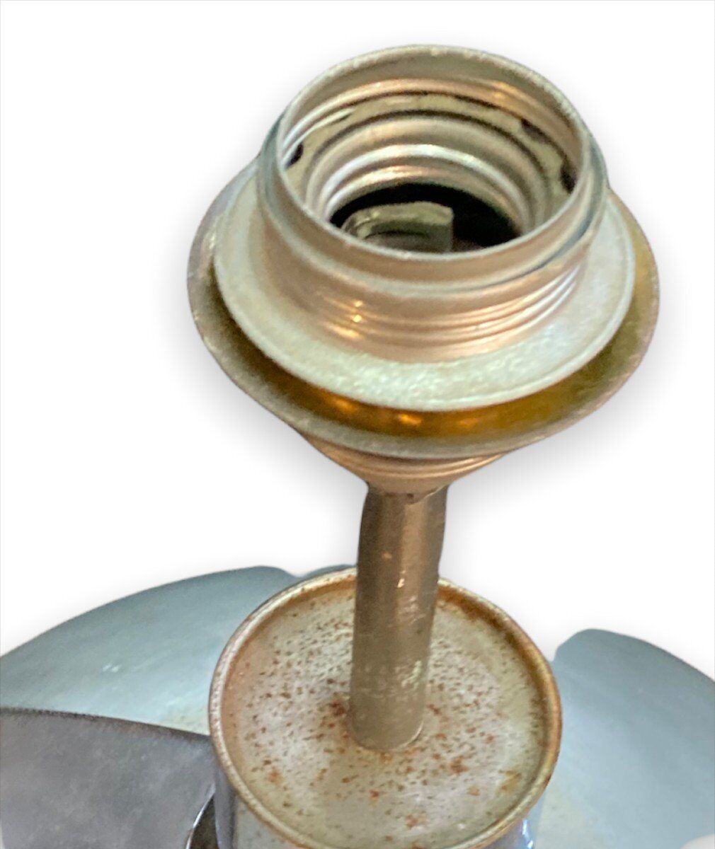 Kappa modernist lamp brushed steel circa 1960-1970 midcentury