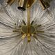 Venetian murano glass flush mount, 1980s