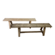Pair of vintage wooden benches