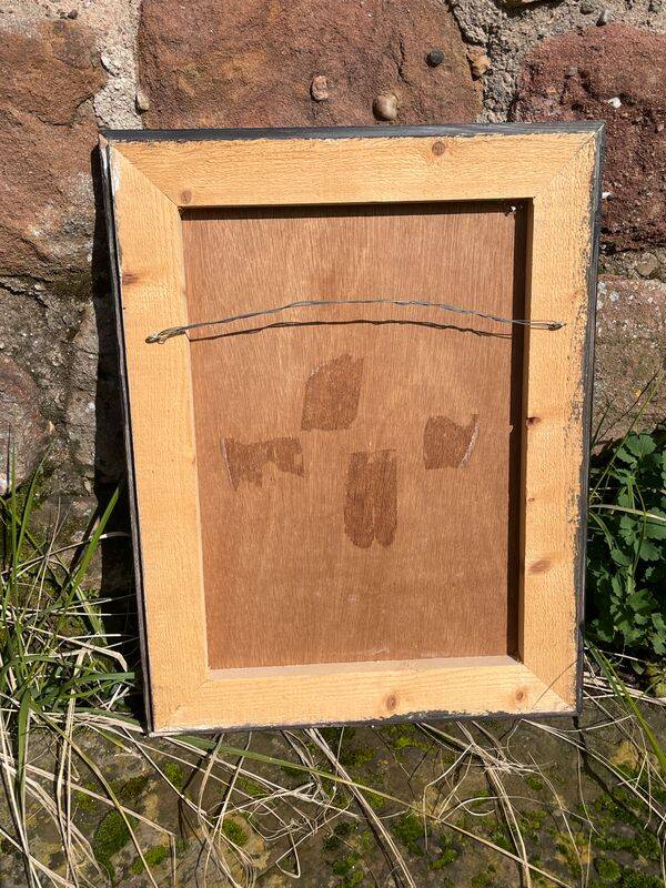 Painting "Study on Vegetable Paper" - 40 x 52 cm