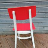 Set of 4 chairs and a vintage table, 70s
