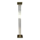 Vintage 80'S halogen floor lamp in gilded brass