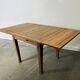 1930s solid oak extending draw-leaf dining table | Arts & Crafts style