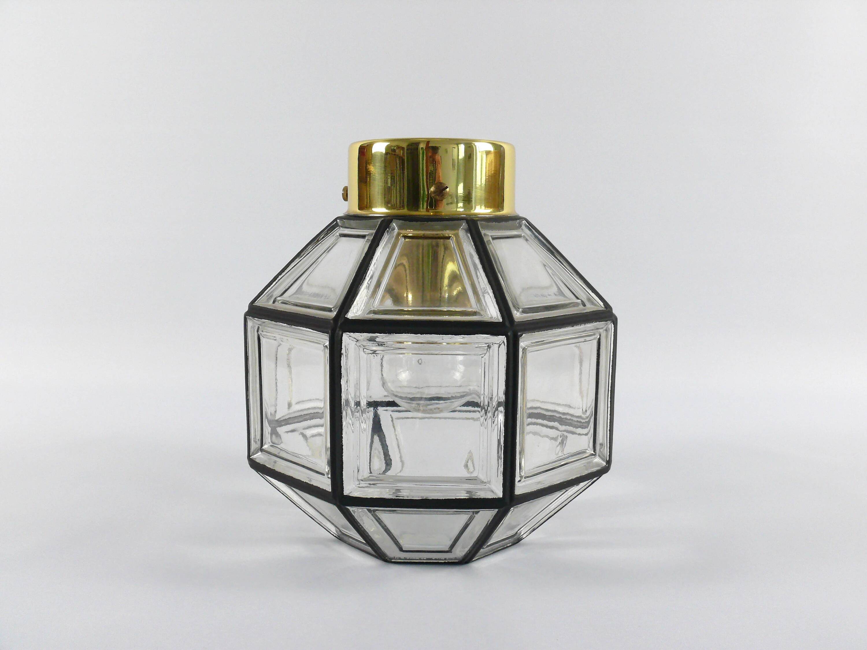 Hans-Agne Jakobsson ceiling lamp/wall light for Glashütte Limburg, 1970s, pendant, ceiling light