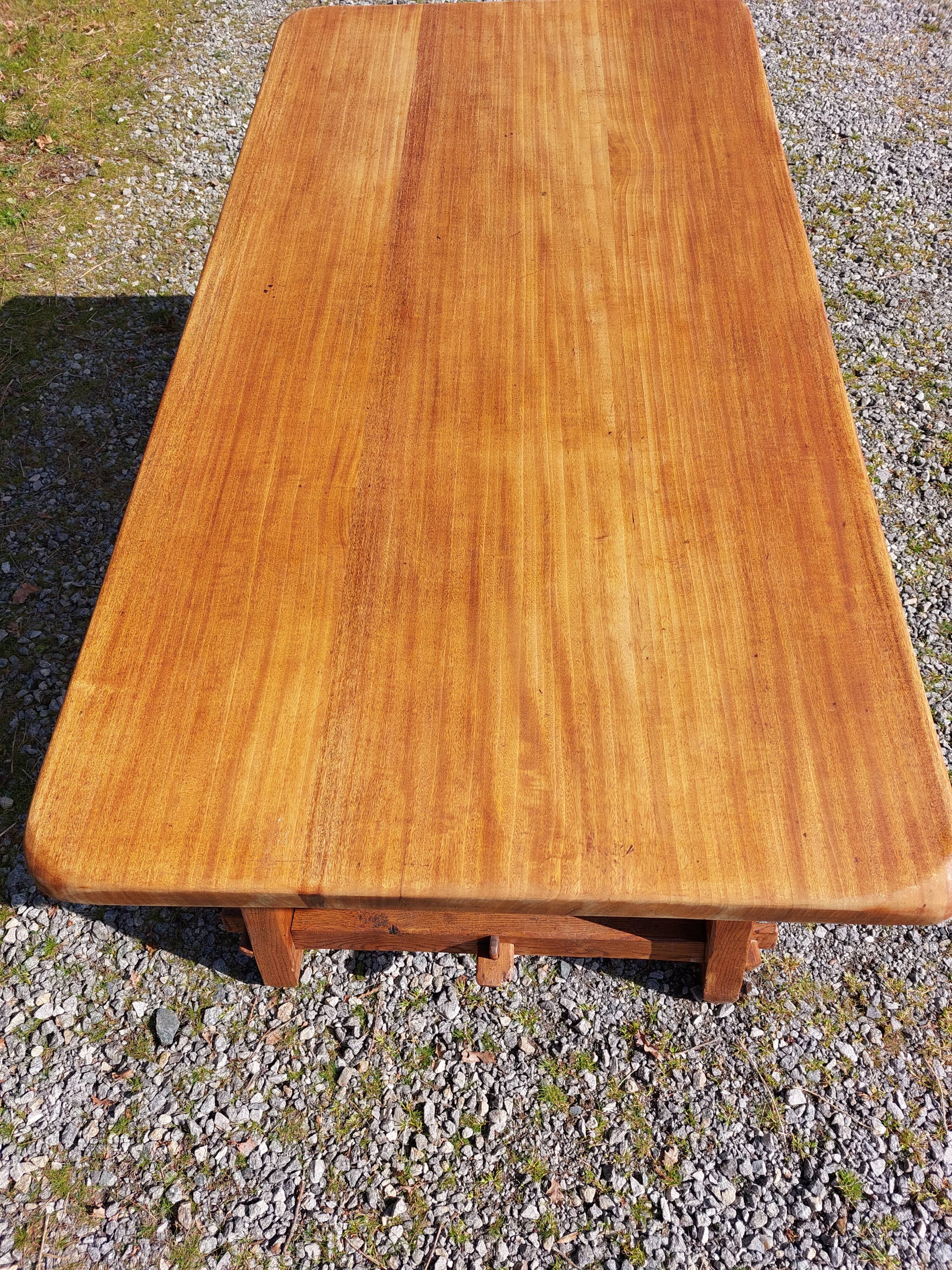 farm table with extensions, solid wood