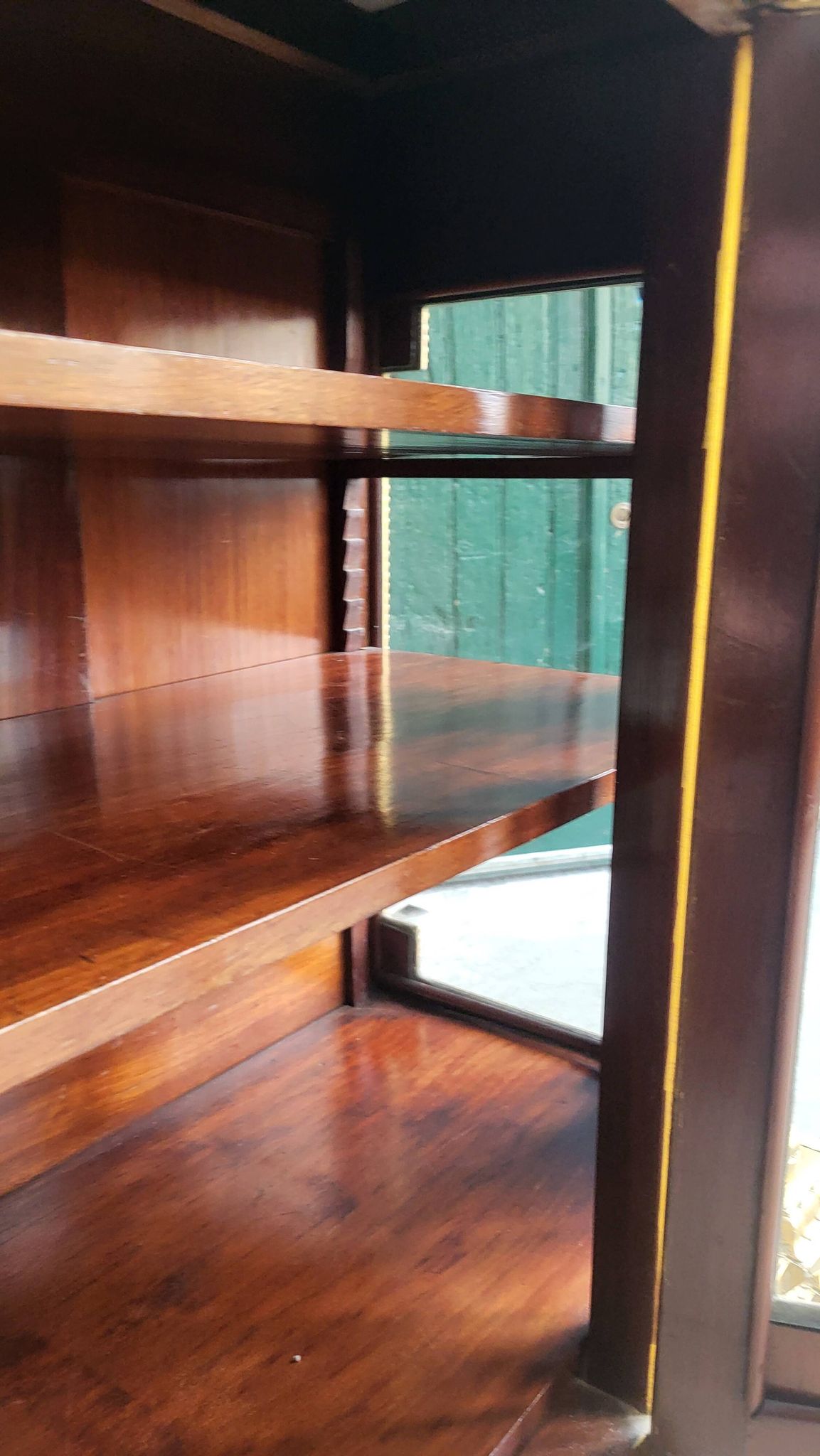 Louis xvi display cabinet in gilded wood