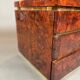 Bedside of Jean-Claude Mahey in elm magnifying glass and brass circa 1970