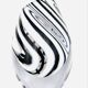 Murano Vase - Sommerso with Stripes - Black & White - 1990