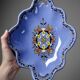 Vintage Longwy earthenware and enamel bowl/emptying cup, Chârtres model