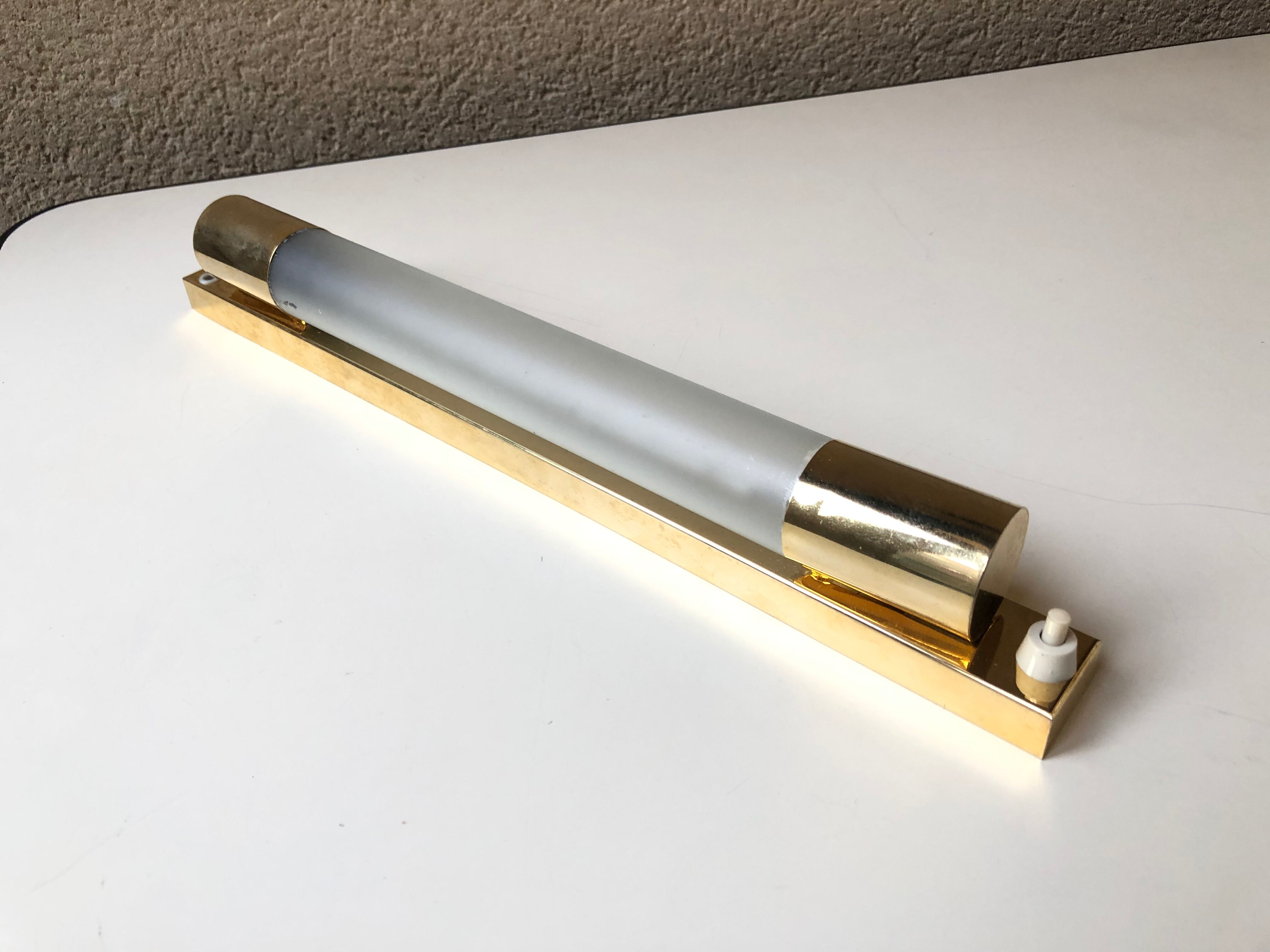 Vintage neon wall lamp 60 Stores Reunited massive brass