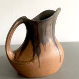 Denbac pitcher, flamed terracotta, 1900